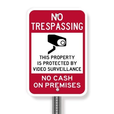 Video Surveillance Signs