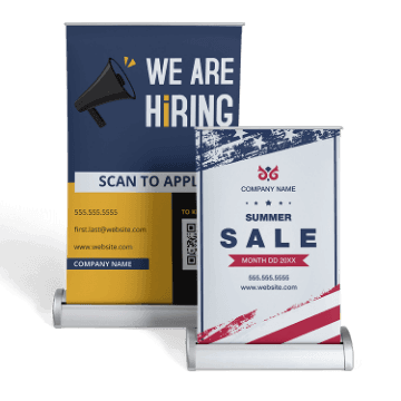Tabletop Retractable Banners