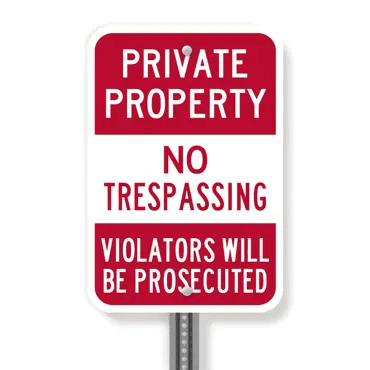 No Trespassing Signs