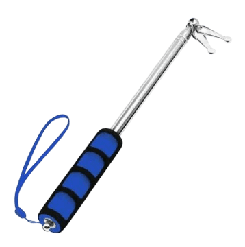 5' Handheld Telescopic Flagpole (Blue)