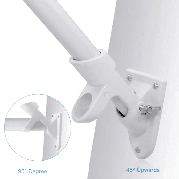 Adjustable Aluminum Flagpole Bracket